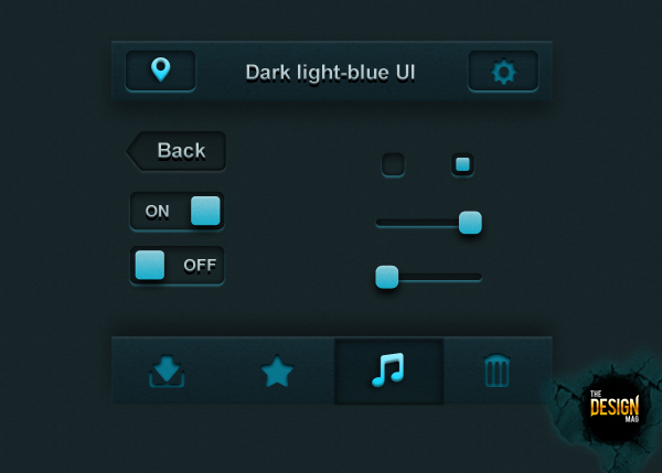 ui design blue